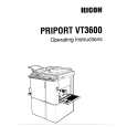 RICOH VT3600 Manual de Usuario